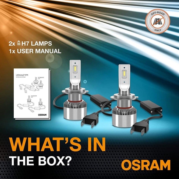 OSRAM LEDriving XTR H7 (64210DWXTR) LED-STRÅKLAMPOR 2 st.