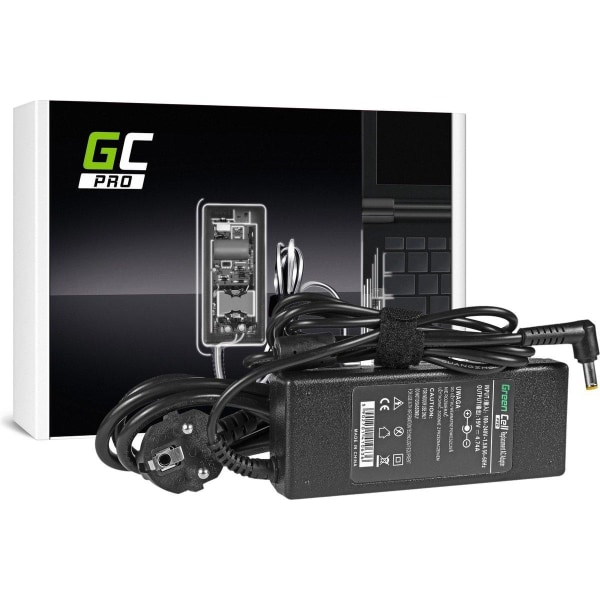 Green Cell AD02P strømadapter/inverter Indendørs 90 W Sort
