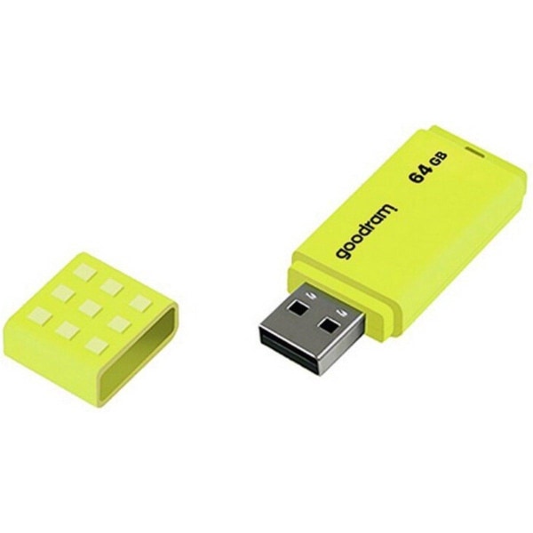 Goodram UME2-0640Y0R1 USB-minne 64 GB USB Type-A 2.0 Gul 75d2 | Fyndiq