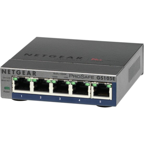 NETGEAR GS105E-200PES nätverksswitch Managed L2/L3 Gigabit Ether