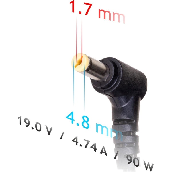 Akyga nätadapter för bärbar dator AK-ND-08 19V/4,74A 90W 4,8x1,7