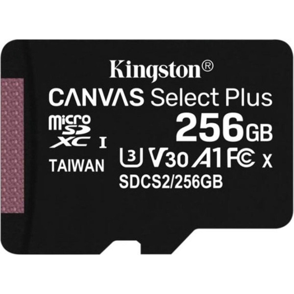 Kingston Technology Canvas Select Plus 256 GB MicroSDXC UHS-I Kl