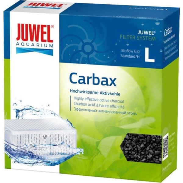 JUWEL Carbax L (6.0/Standard) - aktivt kol för akvarier - 1 st. Svart