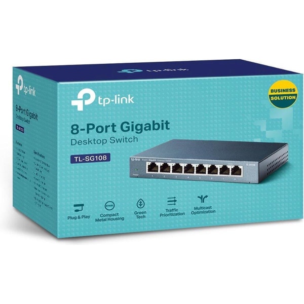 TP-Link 8-portar 10/100/1000 Mbps Desktop Network Switch