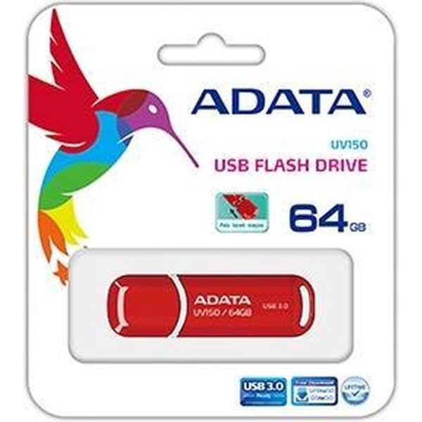 ADATA 64 Gt DashDrive UV150 USB-muistitikku USB Type-A 3.2 Gen 1