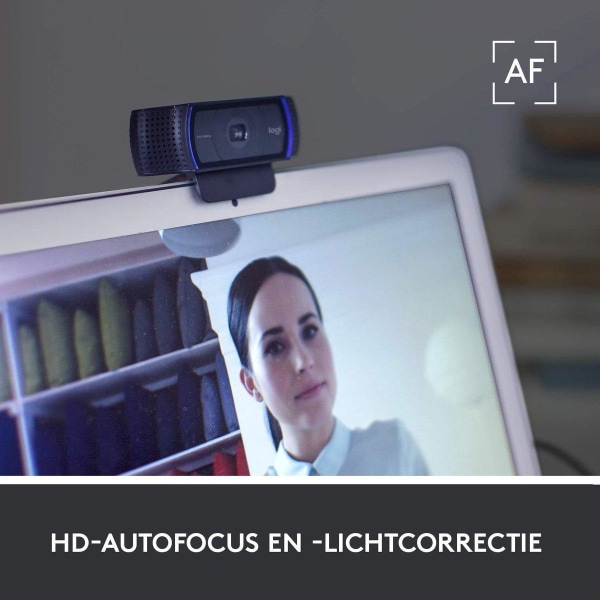 Logitech C920 - HD Pro Webcam - Full HD 1080p - Två mikrofoner