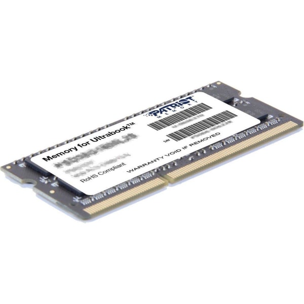 Patriot-hukommelse 8GB DDR3 PC3-12800 (1600MHz) SODIMM-hukommels