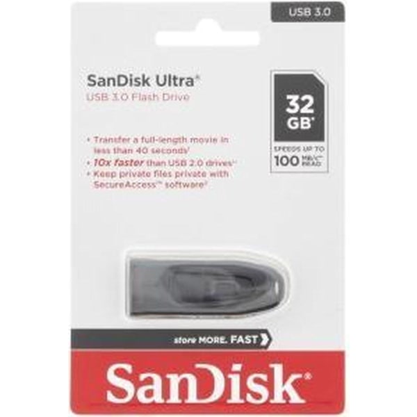 SanDisk Ultra USB-minne 32 GB USB Type-A 3.2 Gen 1 (3.1 Gen 1) S