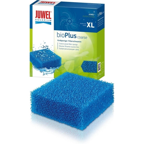 JUWEL bioPlus groft XL (8.0/Jumbo) - ru svamp til akvariefilter Black