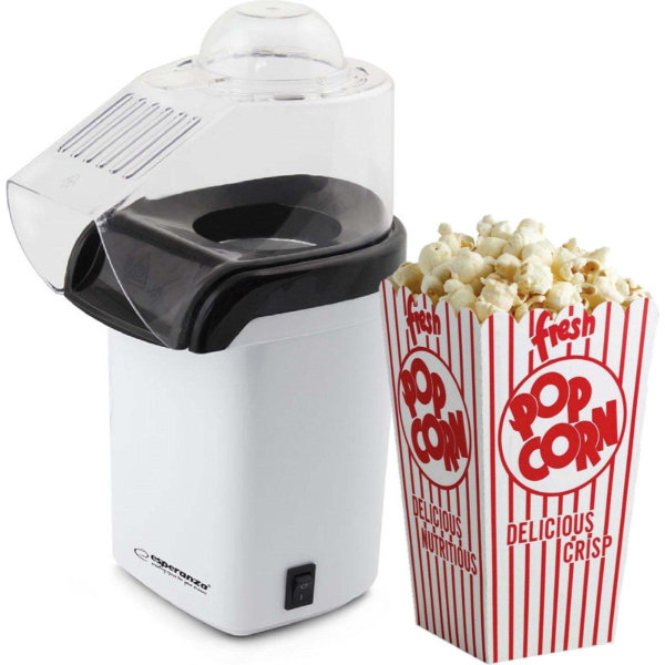 Esperanza EKP005W popcorn popper Sort, Hvid 0,27 L 1200 W Black