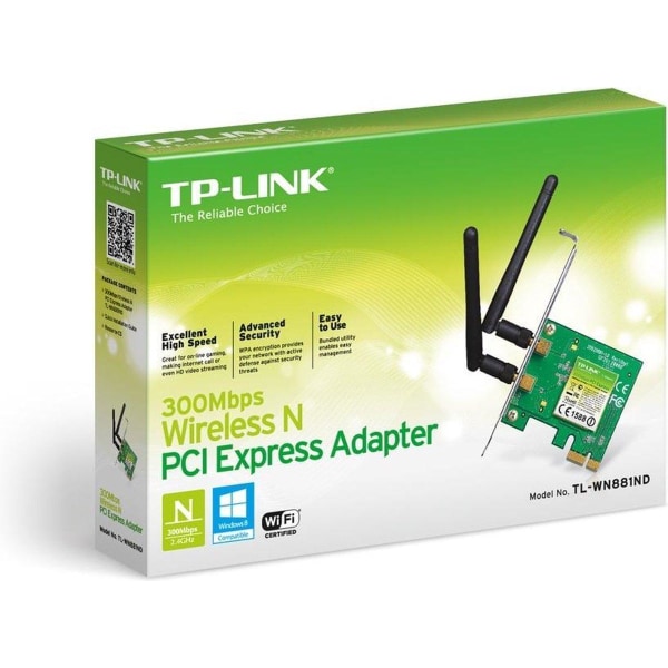 TP-Link TL-WN881ND Internt WLAN 300 Mbit/s