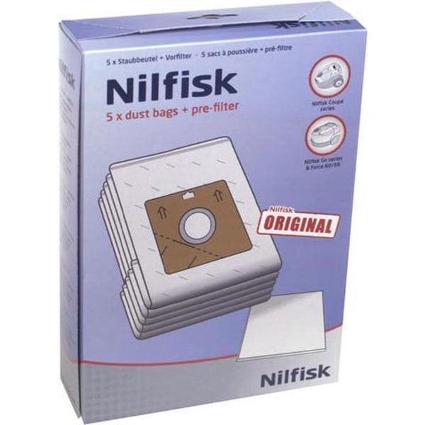Nilfisk DUSTBAG SYNTH ONE,GO AND COUPE Svart