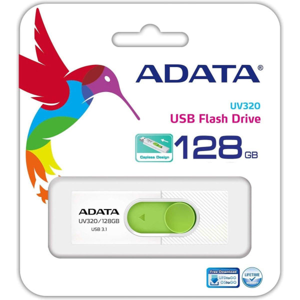 ADATA UV320 USB-minne 128 GB USB Typ-A 3.2 Gen 1 (3.1 Gen 1) Grö