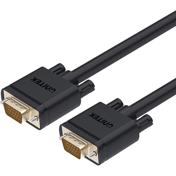 UNITEK Y-C504G VGA kabel 3 m VGA (D-Sub) Sort