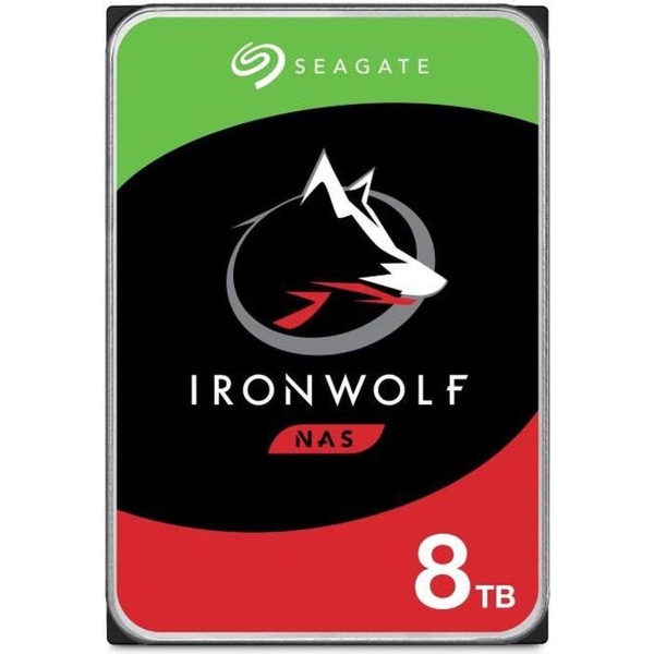 Seagate Ironwolf St8000vn004 hårddisk - 3,5 intern - 8 Tb - SATA