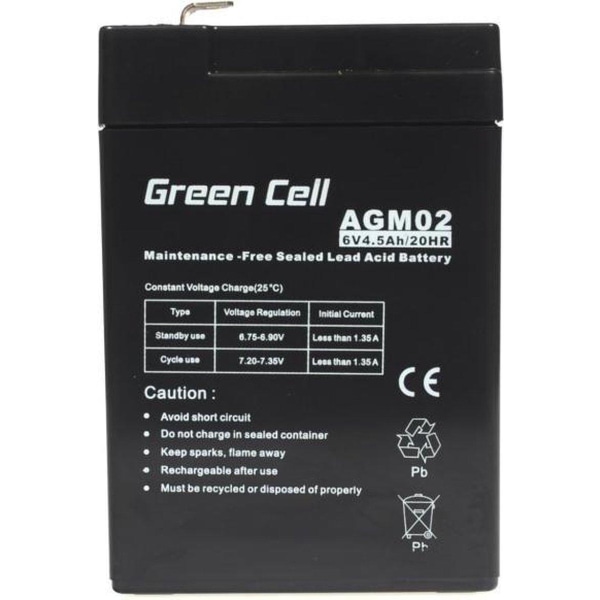 Green Cell AGM02 UPS-akku suljettu lyijyhappo (VRLA)