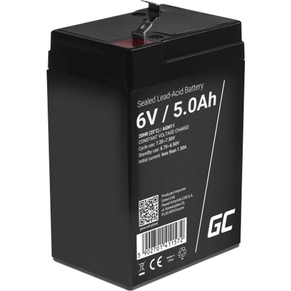 Green Cell AGM11 UPS batteri Forseglet blysyre (VRLA) 6 V 5 Ah