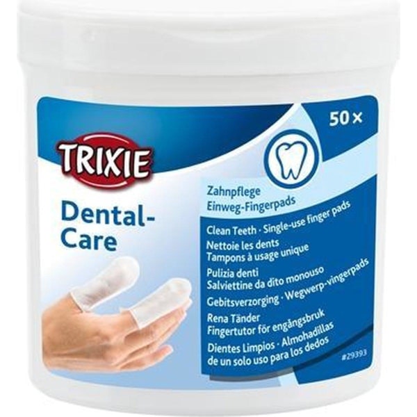 TRIXIE Dental-Care Hampaiden puhdistuspyyhkeet - 50 kpl.