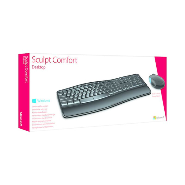 Microsoft Sculpt Comfort Desktop-tastatur Inkluderer mus RF Wire 2c62 |  Fyndiq
