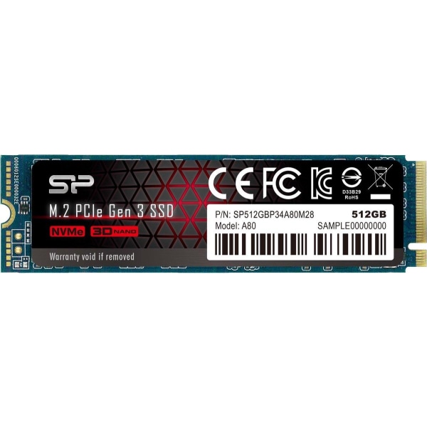 Silicon Power P34A80 M.2 512 Gt PCI Express 3.0 SLC NVMe
