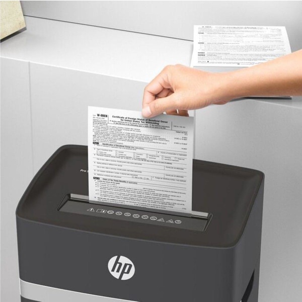 HP PRO SHREDDER 15CC 20L papirmakulator Mikro-cut makulering
