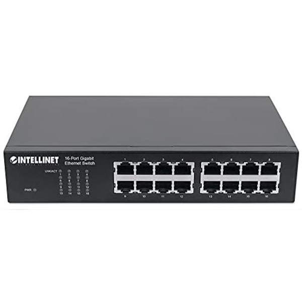 Intellinet 16-ports Gigabit Ethernet-switch, 16-ports RJ45 10/10