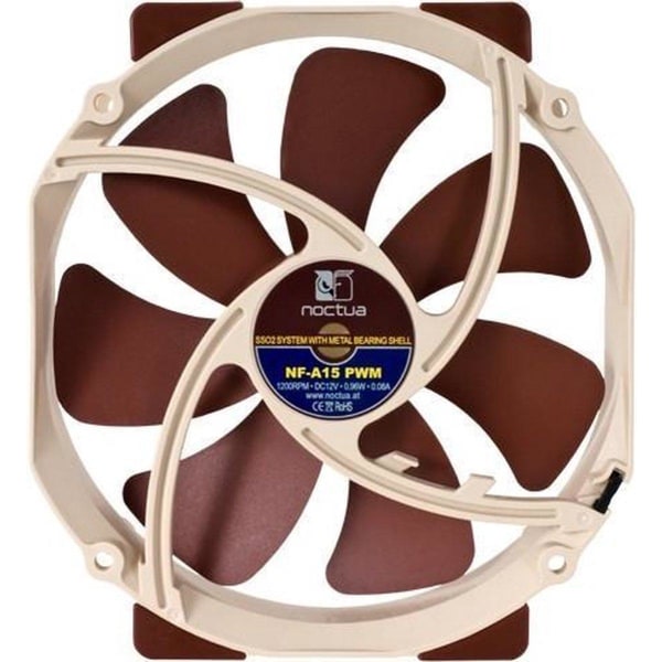 Noctua NOC-NF-A15-PWM datorkylsystem Datorfodral Fläkt 14 cm Bei