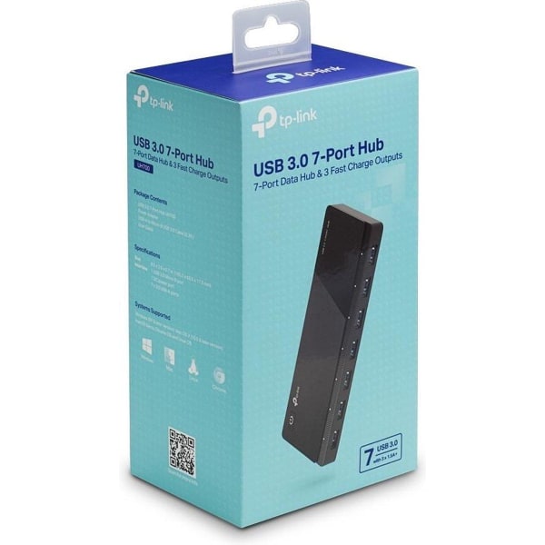 TP-Link UH700 USB 3.2 Gen 1 (3.1 Gen 1) Micro-B 5000 Mbit/s Svar