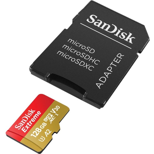 SanDisk Extreme 128 GB MicroSDXC UHS-I klass 10