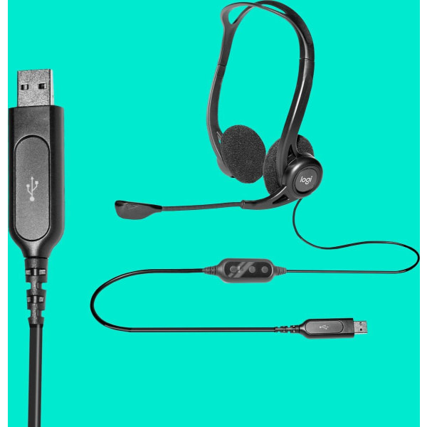 Logitech 960 Headset Trådbundna huvudband Samtal/Musik USB Typ-A