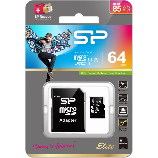 Silicon Power Ellite 64 GB MicroSDXC UHS-I Klasse 10