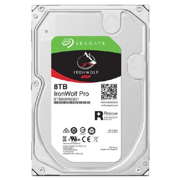 Seagate IronWolf Pro ST8000NT001 intern harddisk 3,5" 8000 GB