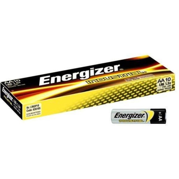 ENERGIZER INDUSTRIAL PRO AA LR6 1,5V BATTERI 10 STK Svart