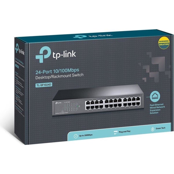 TP-Link TL-SF1024D nätverksswitch Unmanaged Fast Ethernet (10/10