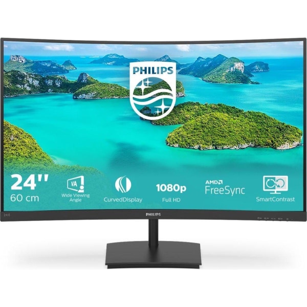 Philips 241E1SCA - Full HD Curved Monitor - 24 tum