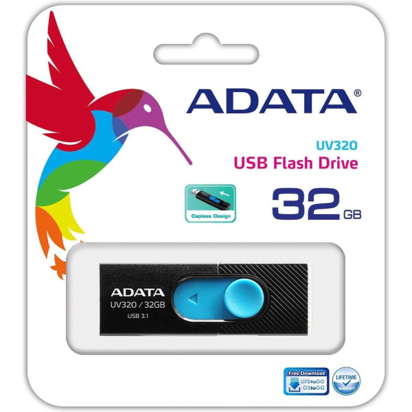 ADATA UV320 USB-minne 32 GB USB Typ-A 3.2 Gen 1 (3.1 Gen 1) Svar
