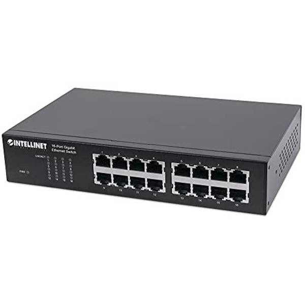Intellinet 16-portars Gigabit Ethernet-switch, 16-portars RJ45 1