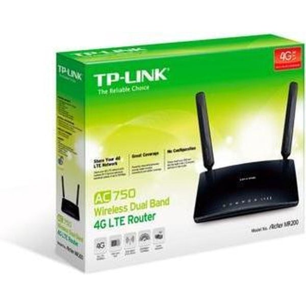TP-Link Archer MR200 trådlös router Fast Ethernet Dual-band (2,4