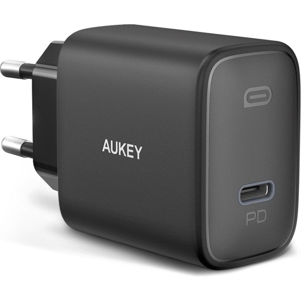 AUKEY PA-F1S Swift mobilenhedsoplader Sort 1xUSB C Strømforsynin