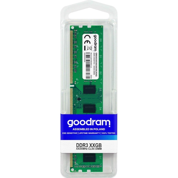 Goodram GR1600D3V64L11/8G hukommelsesmodul 8 GB DDR3 1600 MHz