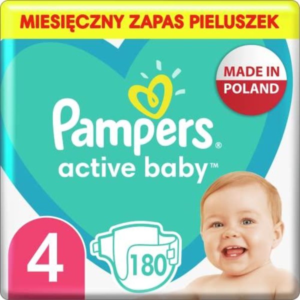 Pampers Active Baby månadspaket Pojke/Flicka 4 180 st.