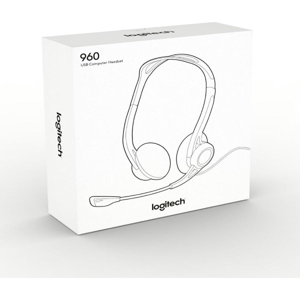 Logitech 960 Headset Trådbundna huvudband Samtal/Musik USB Typ-A