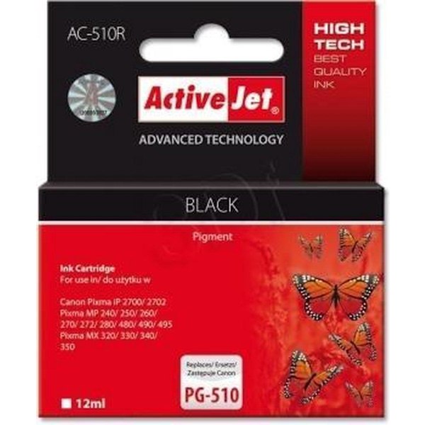 Activejet AC-510R bläck för Canon-skrivare; Canon PG-510 ersättn