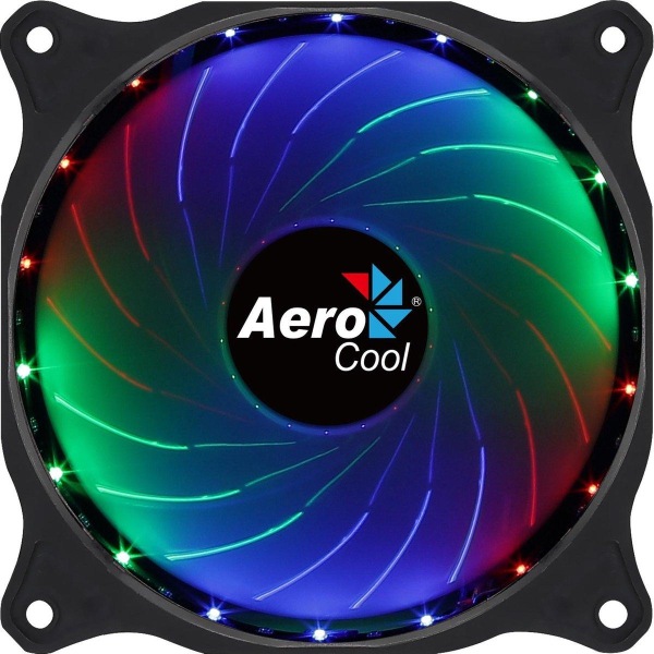 Aerocool COSMO12FRGB PC-fläkt 12cm LED RGB Molex-kontakt Silent