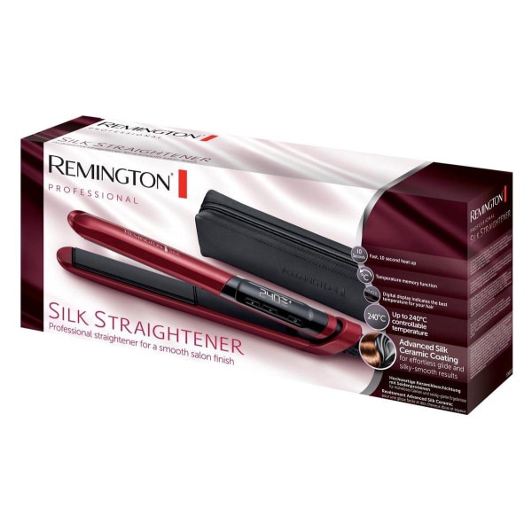 Remington S9600 hårstylingværktøj Glattejern Varm rød 3 m Black