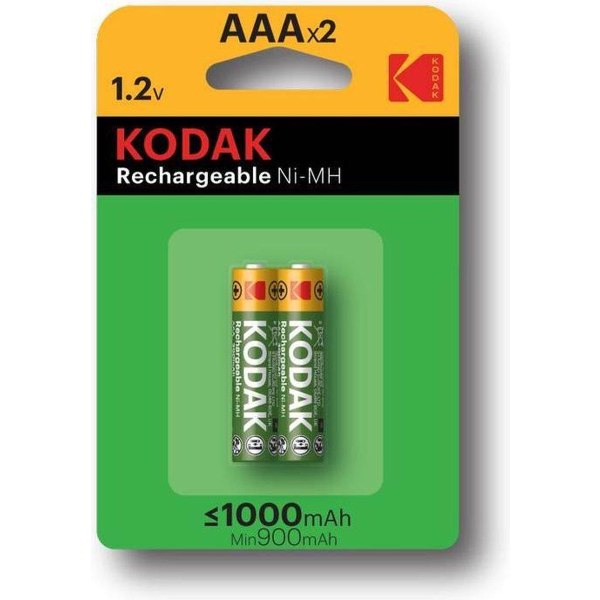 Kodak uppladdningsbar Ni-MH R3 1000 mAh (2-pack)