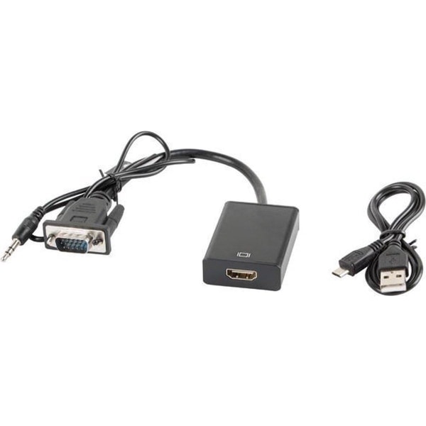 Lanberg AD-0021-BK videokabeladapter 0,2 m HDMI Typ A (Standard)