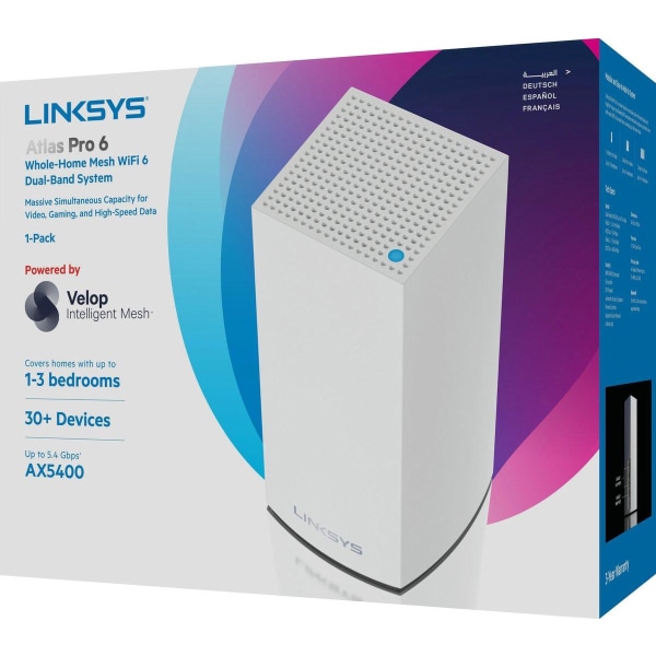 Linksys Atlas Pro 6 MX5501 - Mesh WiFi - AX5400 - 1-pack