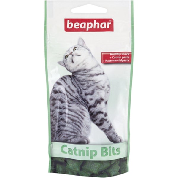 Beaphar Catnip Bits - kattmynta godsaker för katter - 150 g Svart