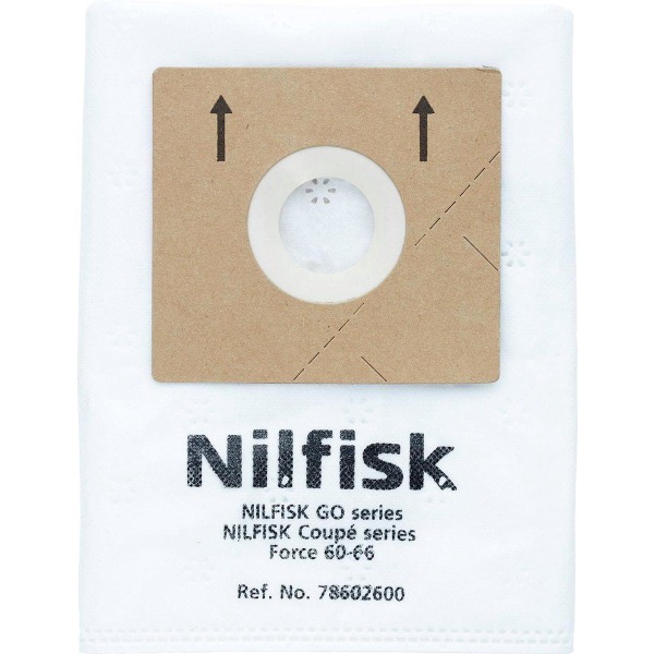Nilfisk DUSTBAG SYNTH ONE,GO AND COUPE Svart